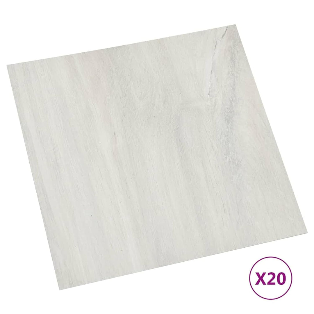 Tidyard 20 STK. PVC-Fliesen Selbstklebend Vinyl-Fliesen Vinylboden Bodenbelag Laminat Dielen Fussbod