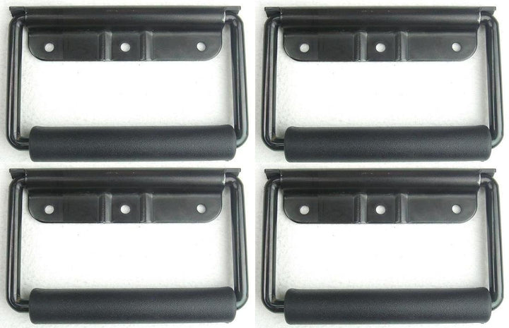Adam Hall Hardware 3443BLK M4 AH - 4er Set Klappgriff gefedert schwarz