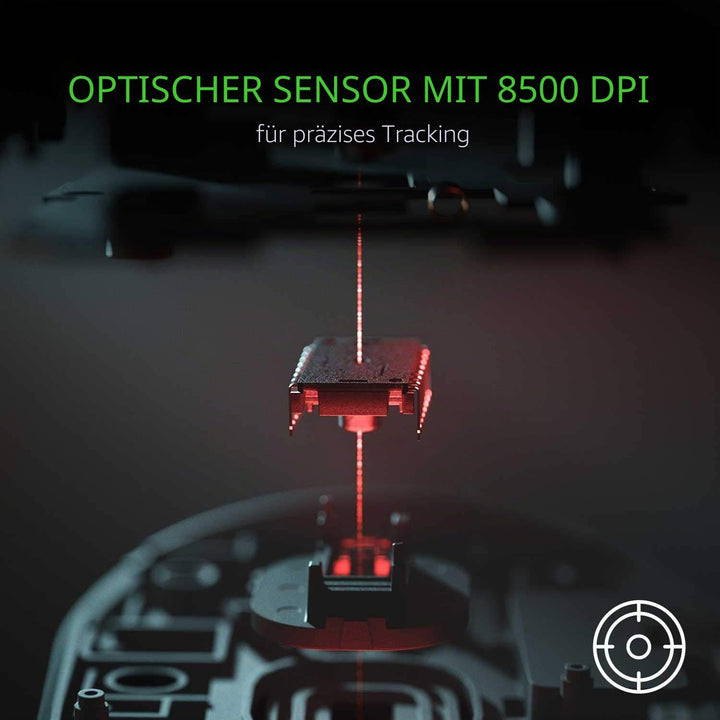 Razer DeathAdder V2 Mini-USB-Gaming-Maus: Optischer Sensor mit 8500 K DPI, 62 g leichtes Design, Chr