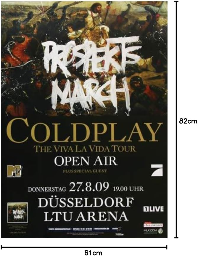 Coldplay - Düsseldorf, Düsseldorf 2009 » Konzertplakat/Premium Poster | Live Konzert Veranstaltung |