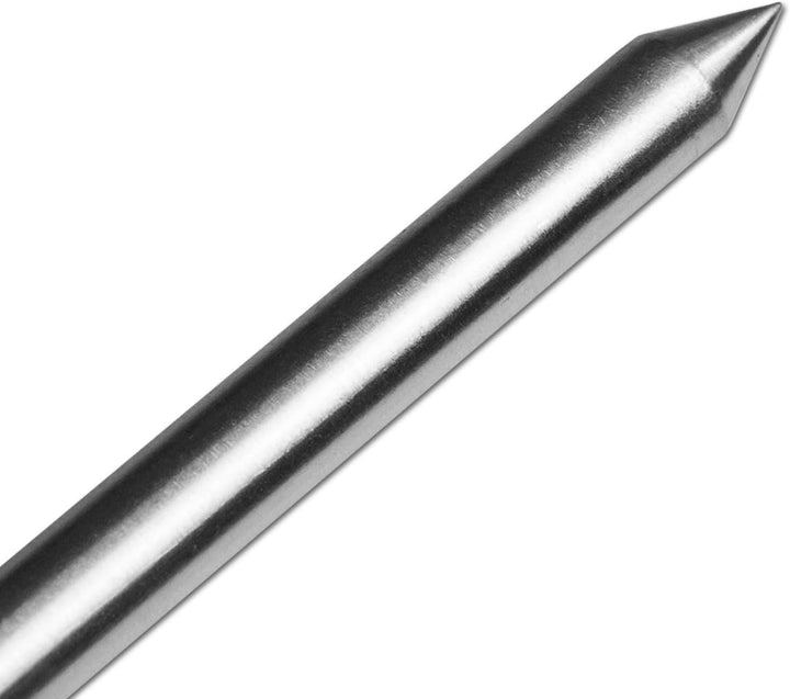 1-4 Stück Rutenhalter Bankstick Alu 45-120cm 9.5/6mm Chrome 3 Stück / 45 - 75cm, 3 Stück / 45 -