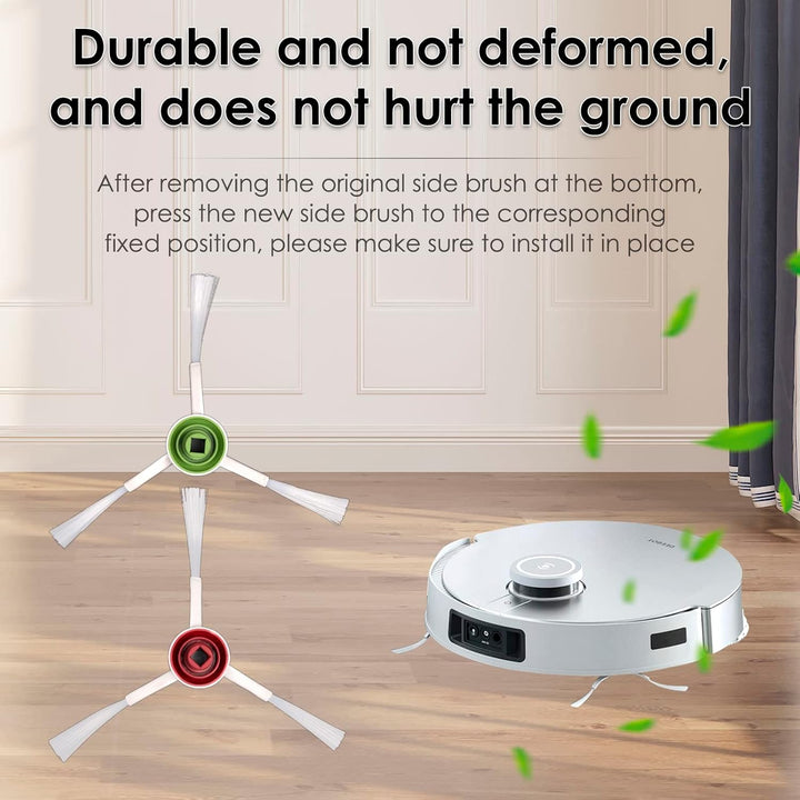 (10 Stück) T20 Omni Seitenbürsten-Ersatzteile kompatibel mit ECOVACS DEEBOT T20 Omni / T20e Omni/ X1