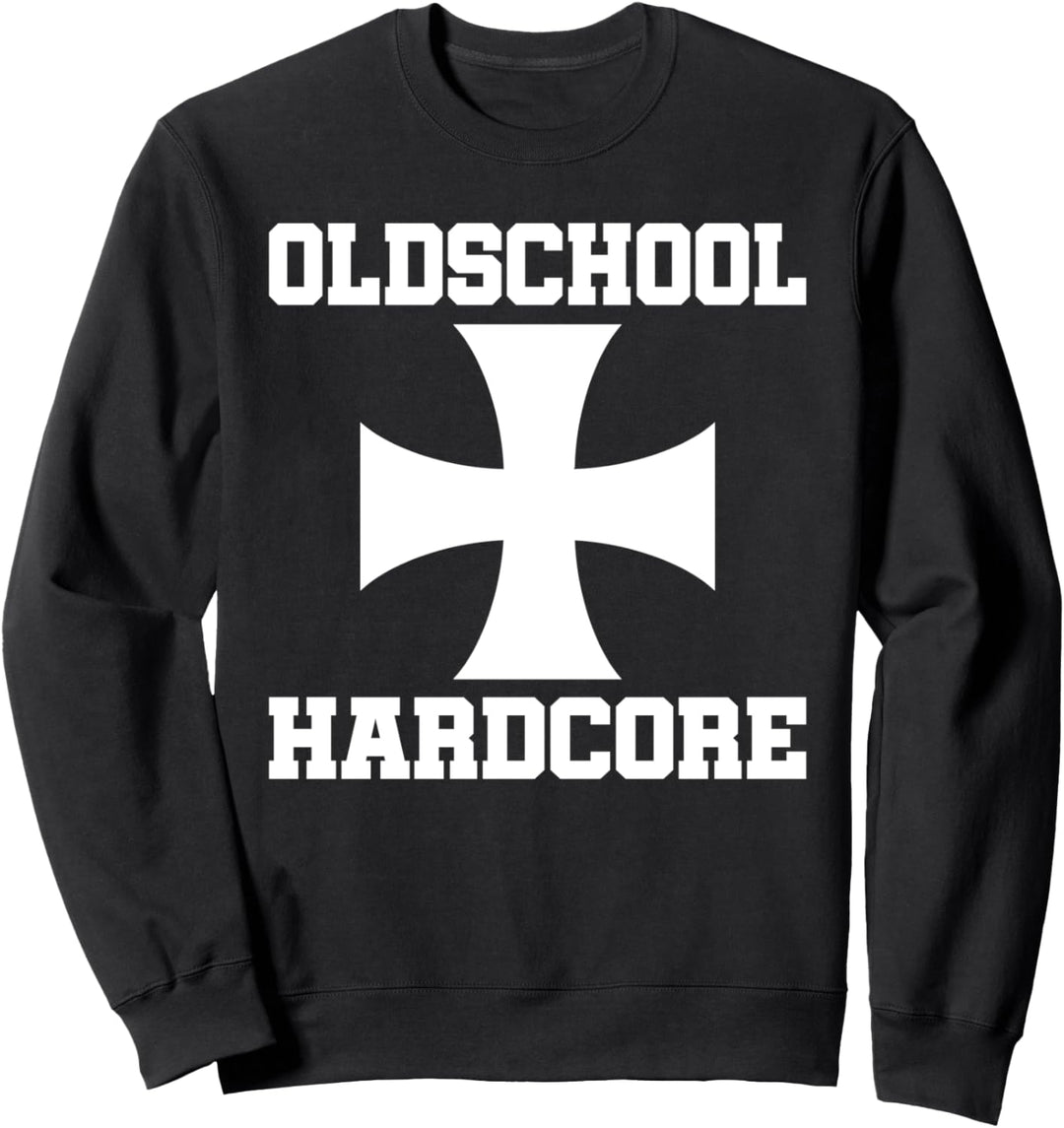 Oldschool Hardcore Eisernes Kreuz Iron Cross Biker Sweatshirt