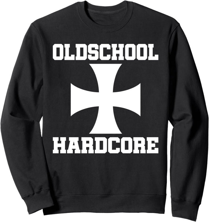 Oldschool Hardcore Eisernes Kreuz Iron Cross Biker Sweatshirt