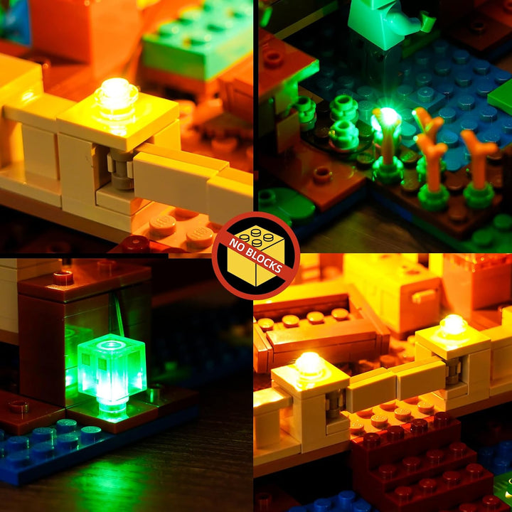 Led Licht Set für Lego Minecraft The Frog House 21256 (Nicht Lego), Led Beleuchtungs Set für Minecra