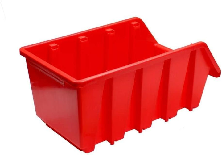 PROREGAL SuperSparSet 10x Sichtlagerbox 4 | HxBxT 15,5x20,4x34cm | Rot | Sichtlagerbehälter Sichtlag