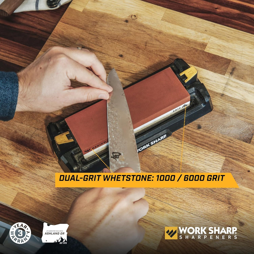 Work Sharp Schleifstein Messerschärfer, WSBCHWHT, 7.1" x 2.3" x 1.1", Schwarz