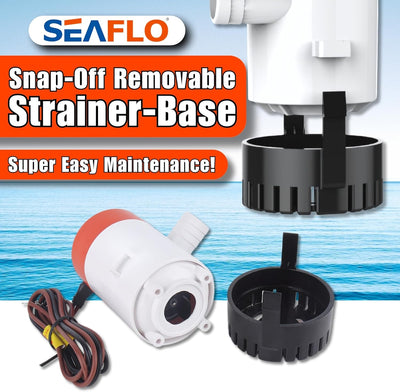 LIGHTEU Seaflo 12v 500 GPH Bilge Pump by Seaflo
