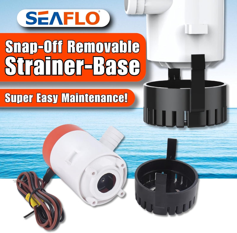 LIGHTEU Seaflo 12v 500 GPH Bilge Pump by Seaflo