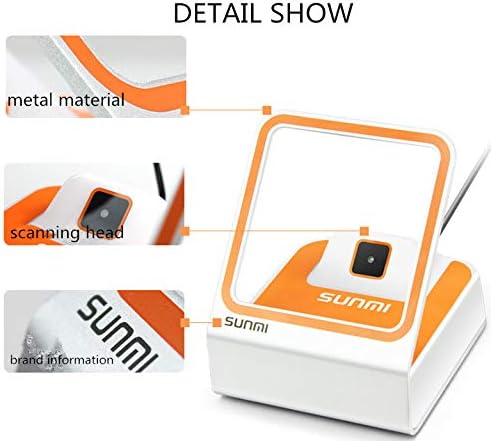 Sunmi BLINK 2D Barcode-Scanner Freisprecheinrichtung USB Barcode-Barcode-Leser für mobile Bezahlung