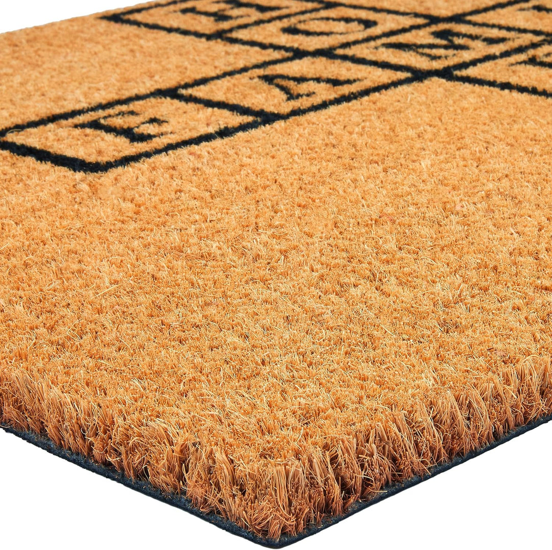 BRUBAKER Fussmatte für Aussen und Innen - Family Home Love - 45 x 75 cm Schmutzfangmatte aus 100% Ko