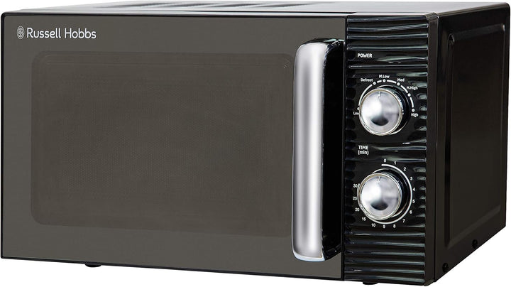 Russell Hobbs RHM1731B Inspire Solo Mikrowelle, 17 Liter, 700W, Schwarz, mit 5 Leistungsstufen, Time