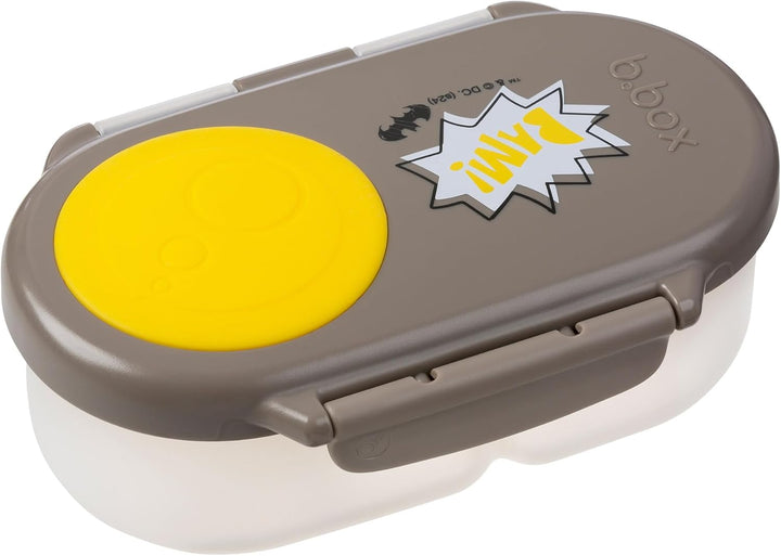 b.box Batman Snackbox | Mini Bento-Brotdose mit 2 auslaufsicheren Fächern | Ideal für Kleinkinder, K