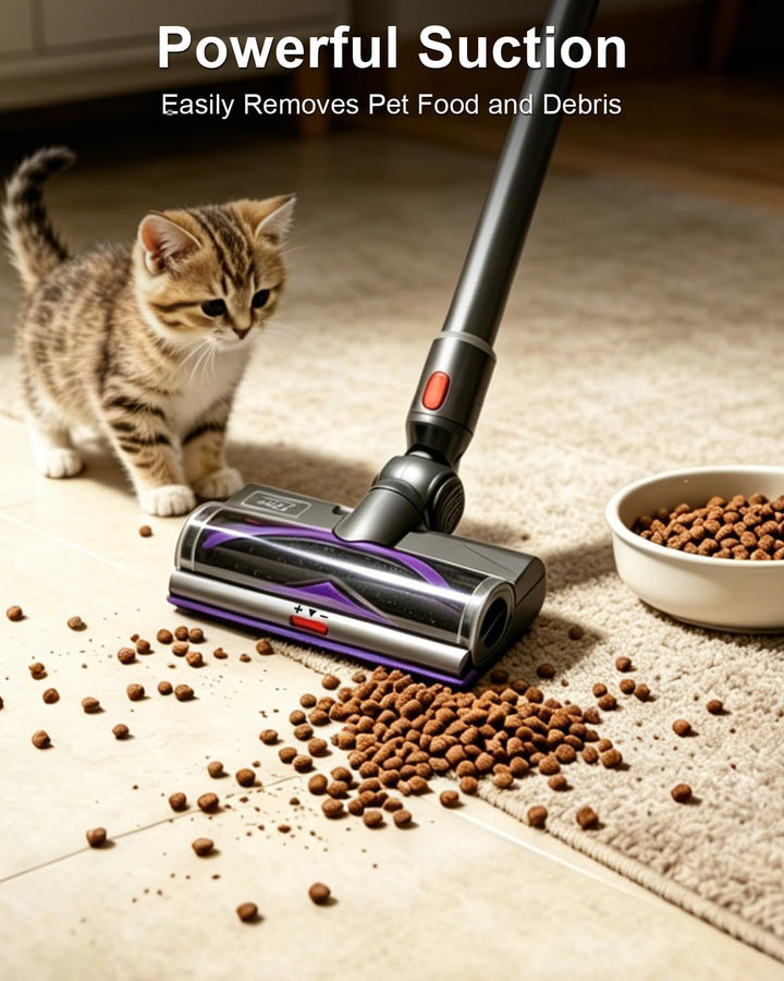 Waitley Bürste kompatibel mit Dyson V7 V8 V10 V11 V15 Staubsauger, Elektrische Bürste mit LED-Leucht