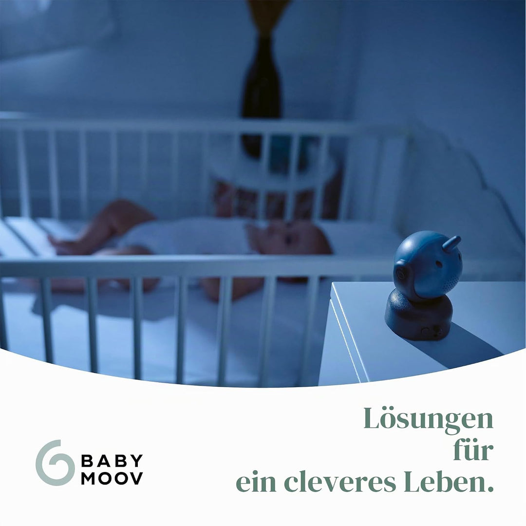 Babymoov Babyphone mit Kamera YOO Master+ HD – 5"-Display, 360°-Kamera, Nachtsicht &amp; Zoom, VOX-Modus