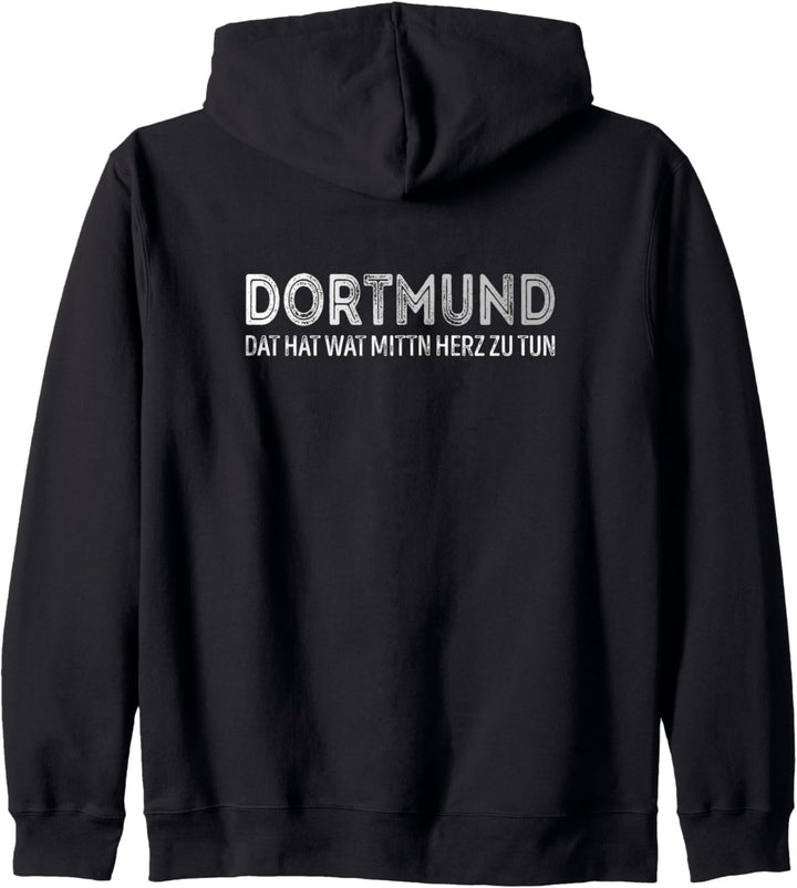 Dortmund dat hat wat mittn Herz zu tun Kapuzenjacke
