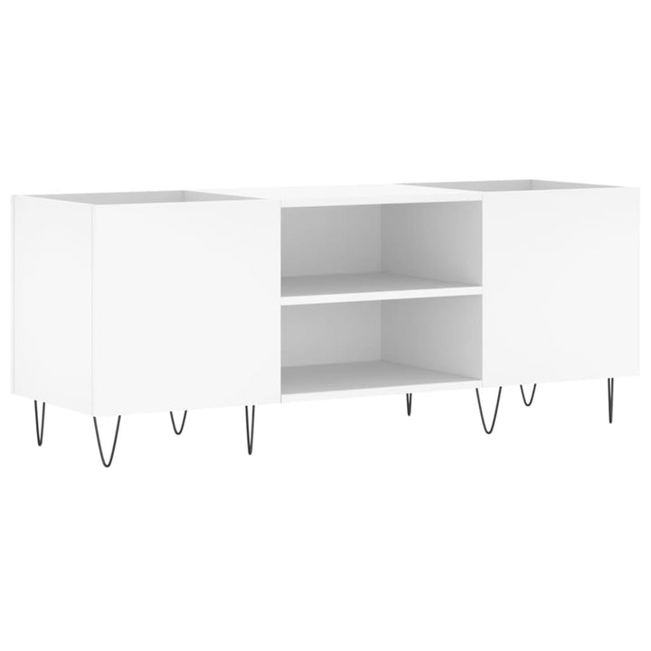 vidaXL Plattenschrank Weiss 121x38x48 cm Holzwerkstoff, Weiss 1