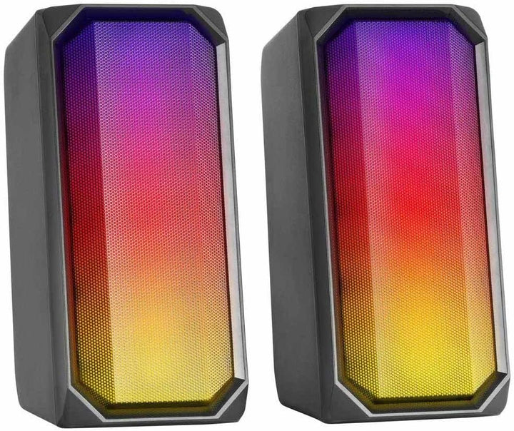 Mars Gaming MSRGB, Bluetooth Lautsprecher 15W, RGB Full Mesh, 2 Aktive Treiber, Schwarz