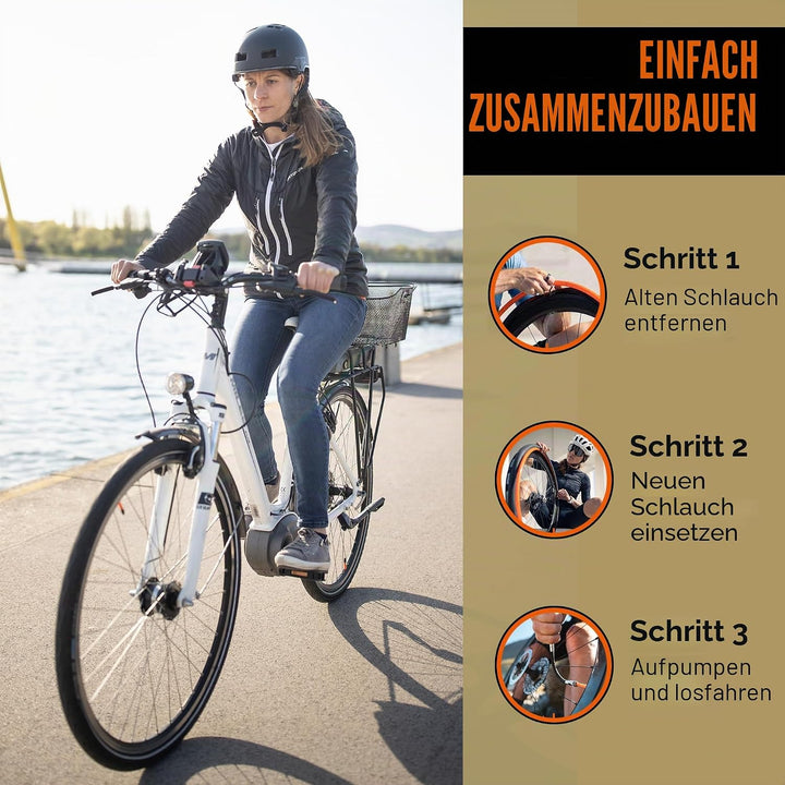 X-Tubo-Schlauch – City/Tour – 700c/28 Zoll – Schraeder-Ventil