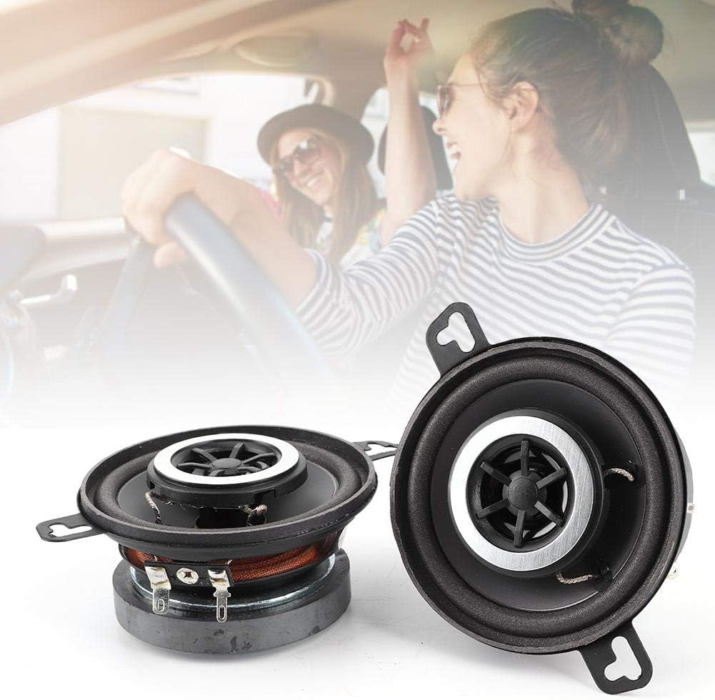 Tbest Auto Koaxial-Lautsprecher Set - 2 Stück 3,5 Zoll 200W Hochtöner Stereo Musik HiFi Lautsprecher