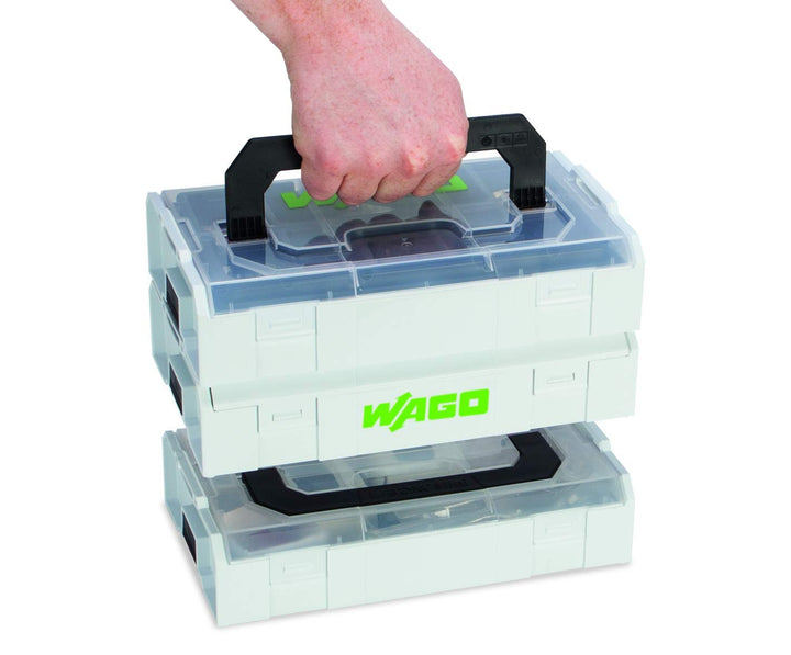WAGO Original-Set, L-Boxx Mini, Verbindungsklemmen mit Hebel, Dosenklemmen, 887-950 (146 Teile) & WA