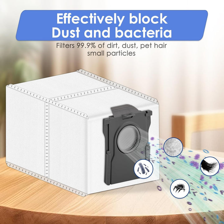(15 Stück) L10s Ultra Gen 2 Ersatz-Staubsaugerbeutel Kompatibel mit Dreame X50 Ultra/ X40 Ultra/ X30