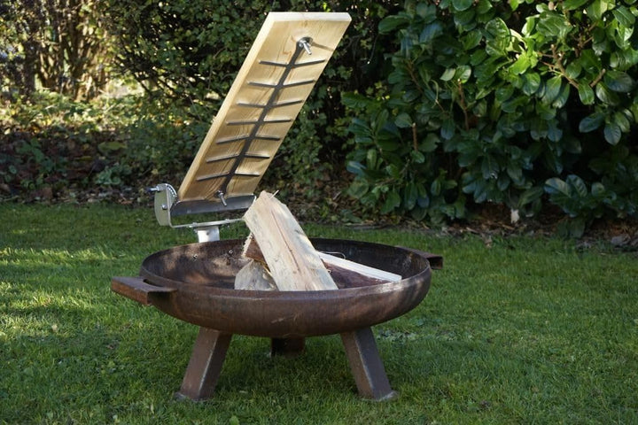 XXL Profi Flammlachsbrett ~ RASTVERSTELLUNG ~ Feuerschale Kugelgrill Flammlachs Flammlachsbretter (S