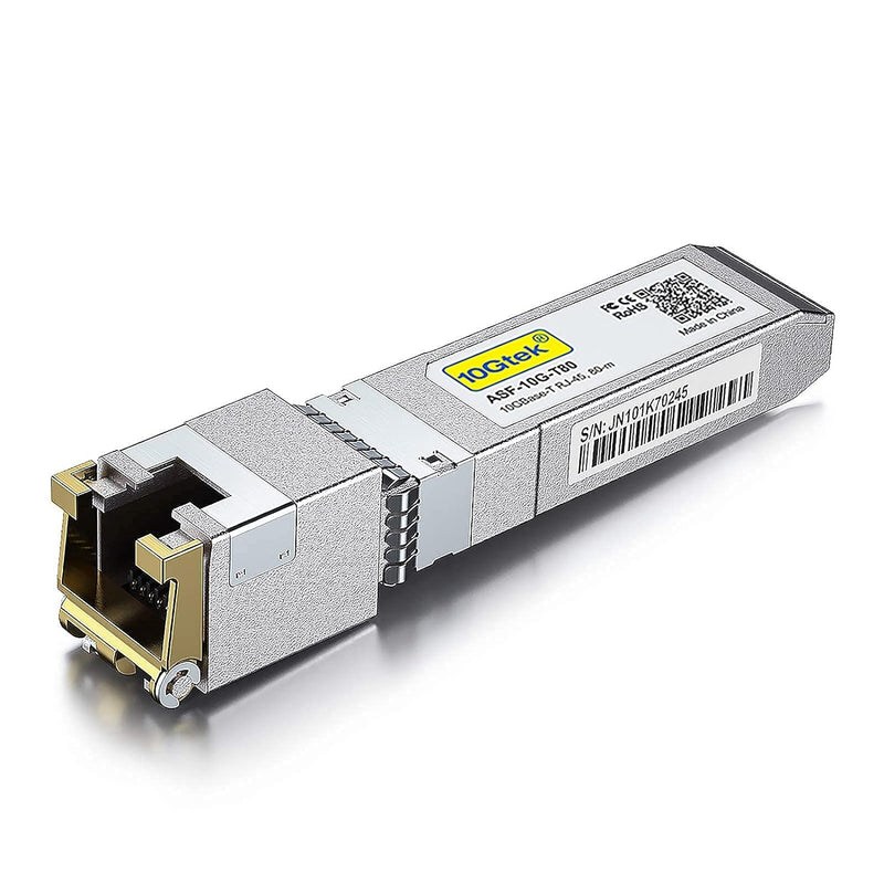 80-Meter 10G SFP+ auf RJ45 Modul, 10GBase-T Kupfer CAT.6a Transceiver Kompatibel für Cisco SFP-10G-T