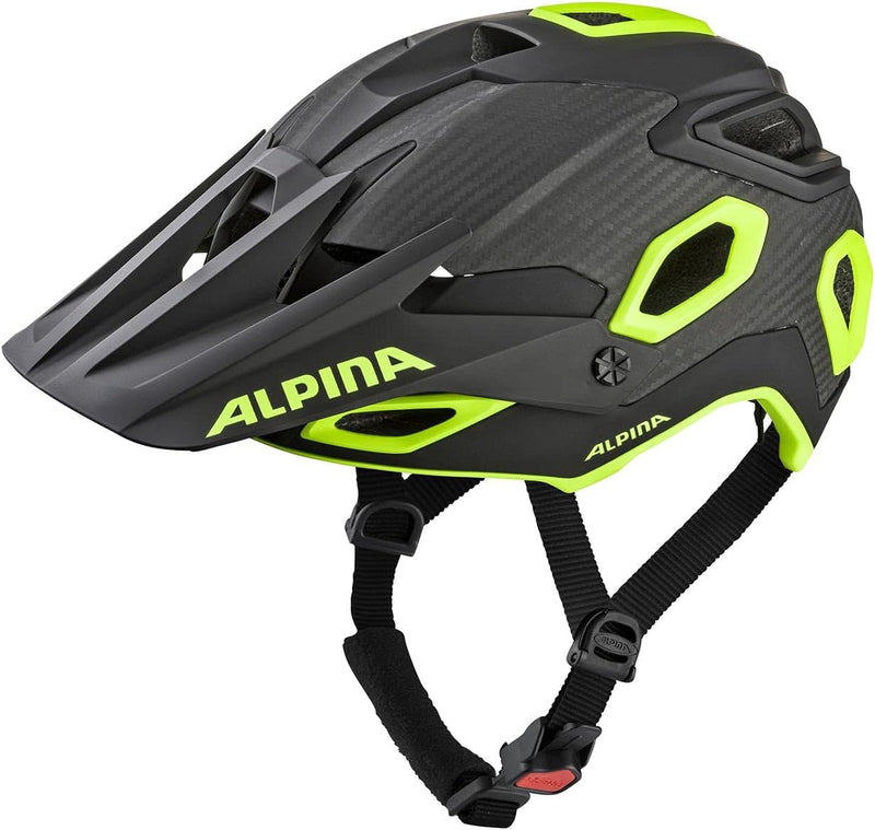 ALPINA ROOTAGE - Extrem Robuster, Carbonfaser-Verstärkter Enduro & Trail Fahrradhelm Mit Kühlenden P