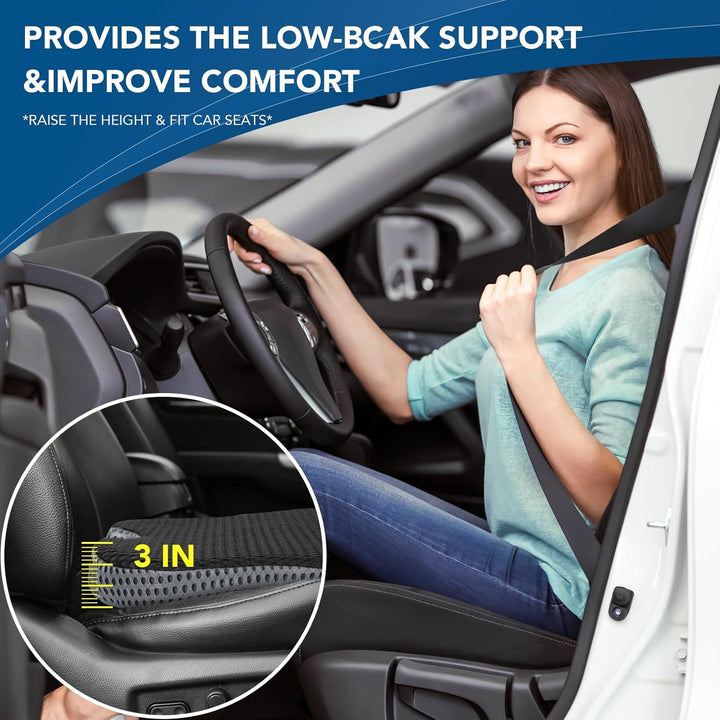 Autositzkissen Sitzkissen für Auto Booster Kissen Atmungsaktive Autositzkissen für langes Fahren (sc