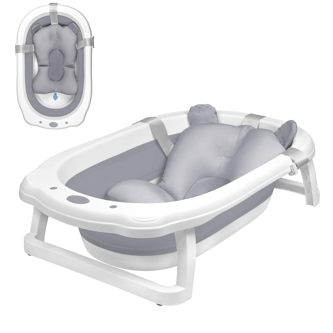 Faltbare Baby Badewanne, klappbare Babybadewanne, Rutschfeste Tragbare Reisedusche Badebecken mit ru