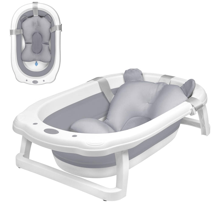 Faltbare Baby Badewanne, klappbare Babybadewanne, Rutschfeste Tragbare Reisedusche Badebecken mit ru