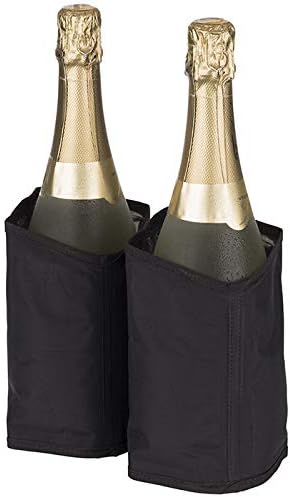 2er Pack Kühlmanschetten, für Flaschen bis Ø 9,5 cm, Flaschenkühler für Sekt- und Champagnerflaschen