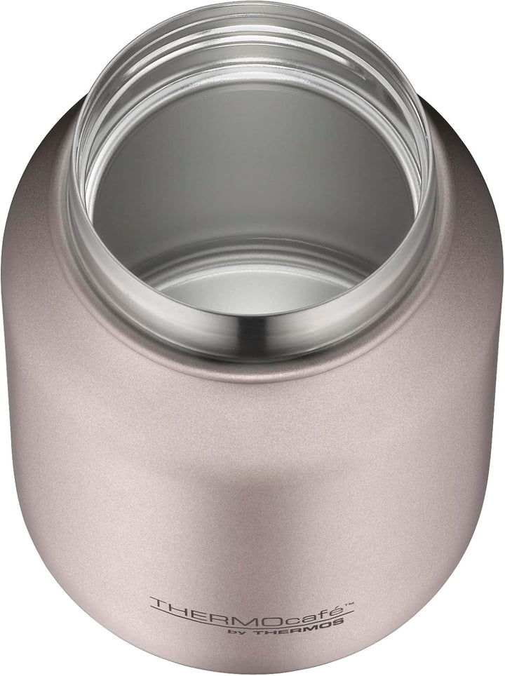 THERMOcafé Thermobehälter für Essen 0,50 l, 9 h heiss, rose mat | 14 h kalt, auslaufsicher, Edelstah