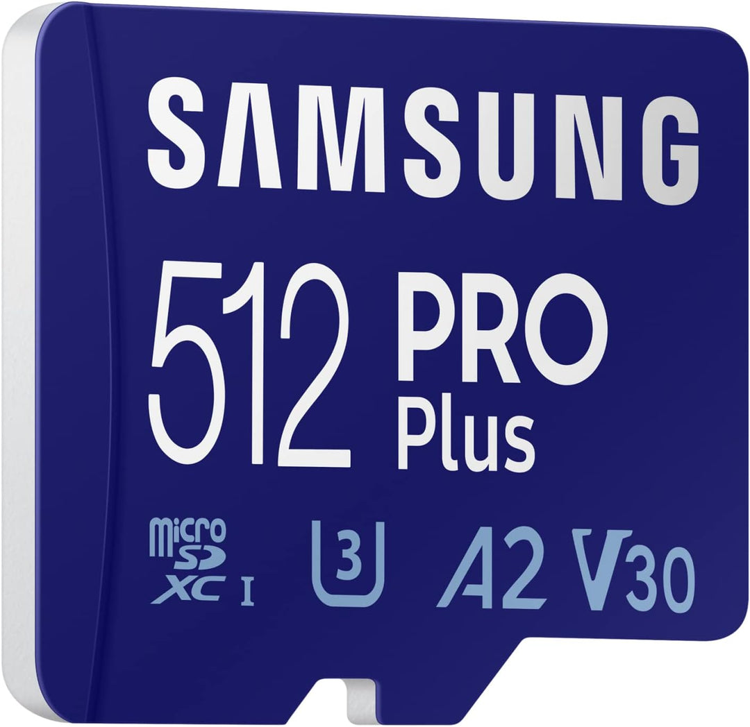 Samsung PRO Plus microSD Speicherkarte (MB-MD512KA/EU), 512 GB, UHS-I U3, Full HD & 4K UHD, 160 MB/s