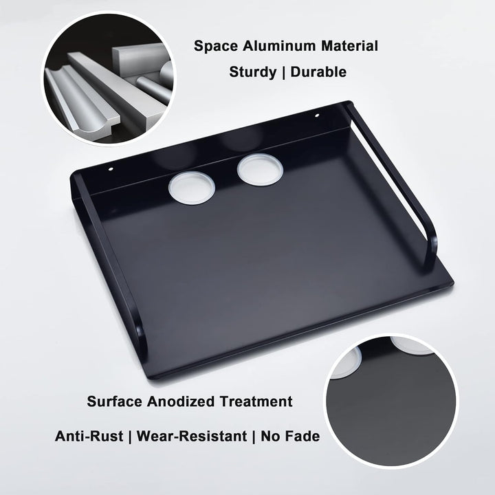 Beamer Wandhalterung, Multimedia Regal Wandregal Schwarz für TV Box, Router, Apple Tv 4k, Receiver,