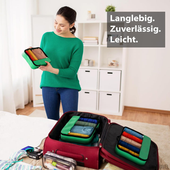 OW-Travel Einfach zu Organisierende Packtaschen für Koffer. Kleiderlagerung mit Reisewürfeln ein Kle