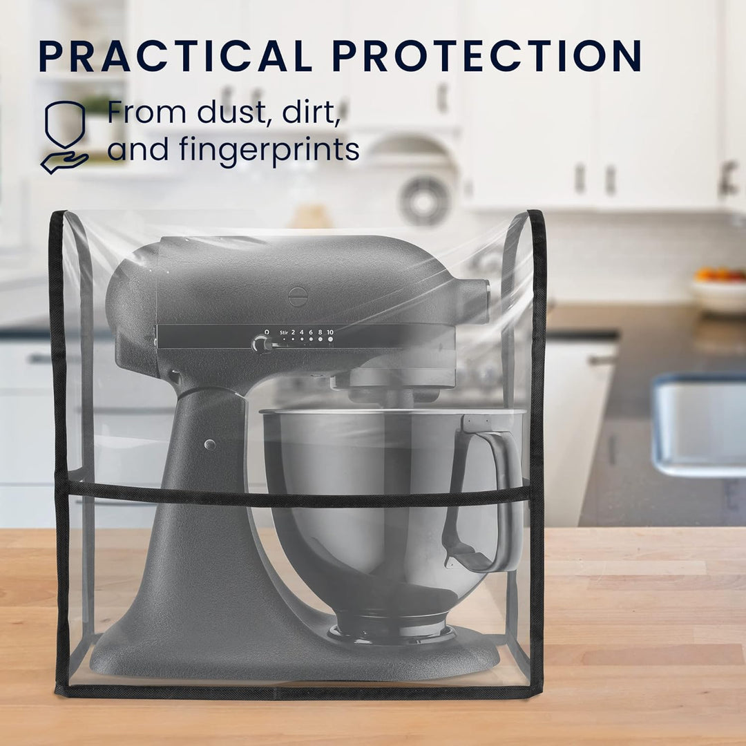kwmobile TPU Hülle transparent kompatibel mit KitchenAid 4,3-4,8 Liter - mit 3 Fächern - Küchenmasch