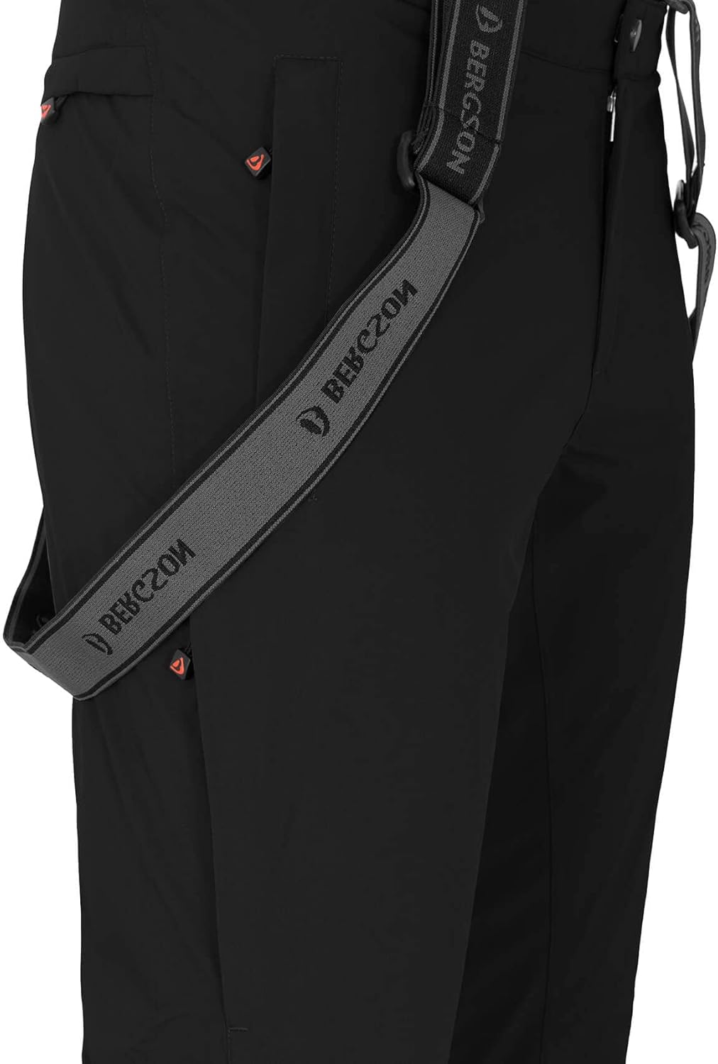 Bergson Flex | Herren Skihose, wattiert, bielastisch, 20000 mm Wassersäule - top ausgestattet, mit P