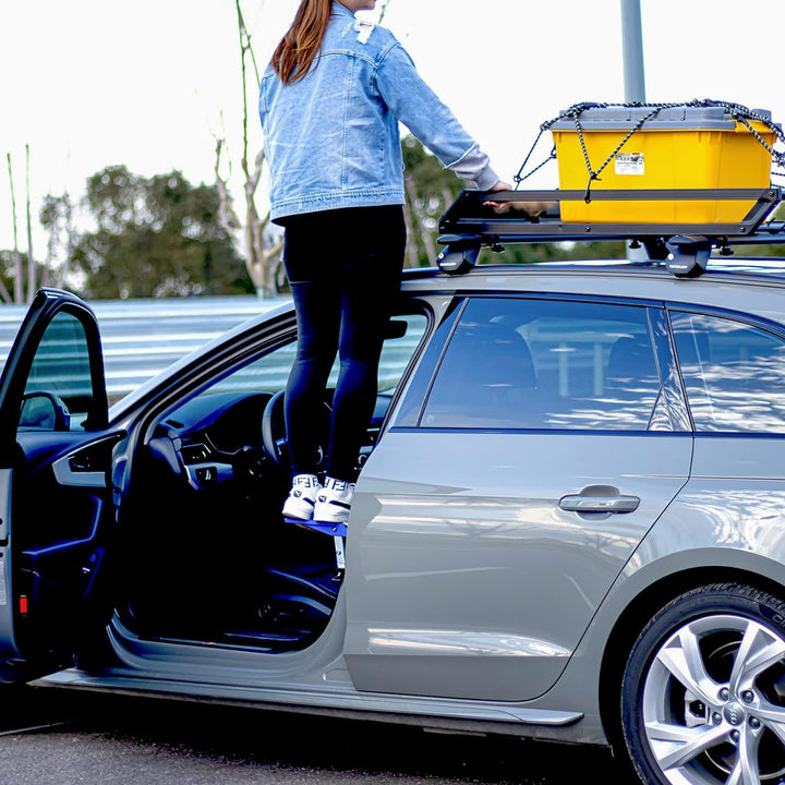 TOOENJOY 2022 Auto Türstufe, klappbarer Auto Türpedal mit 5 eintsellbaren Winkeln, Universal Car Doo
