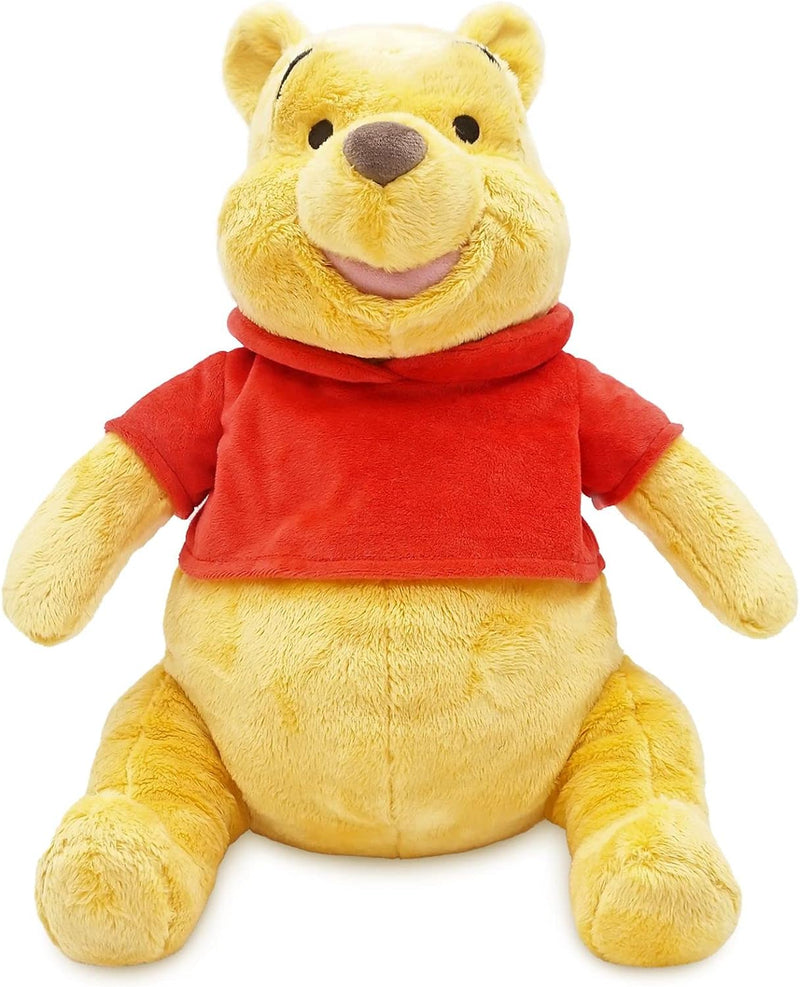 Disney Store Winnie Puuh Offizielles Kuscheltier, 32 cm, Stoffbär mit Stickereien und dem klassische