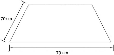 Glasplatte für Kaminofen 70 x 70 cm - Glasscheibe mit 6mm ESG Sicherheitsglas - perfekt geeignet als