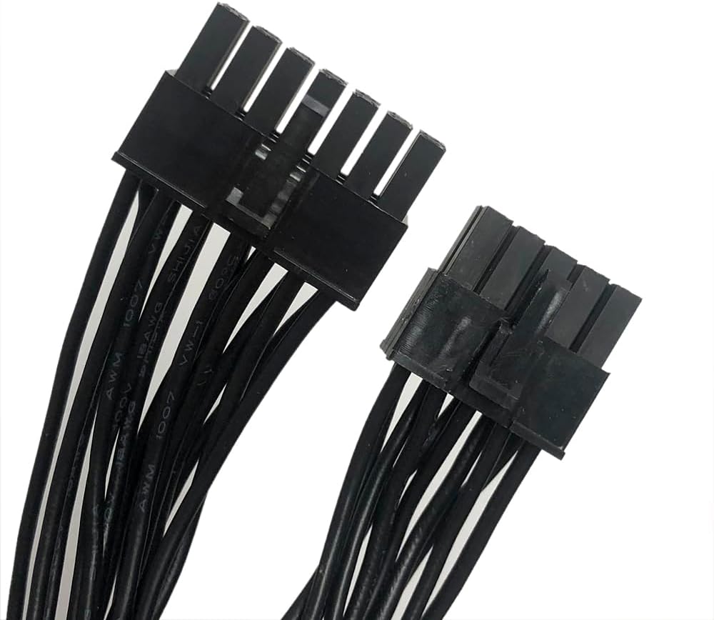 Netzkabel für Corsair RM1000 RM850 RM750 RM650 RM550 10pin and 14pin to 24pin ATX 60cm