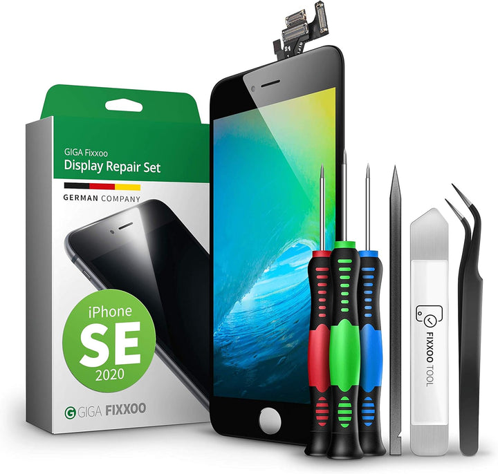 GIGA Fixxoo® iPhone SE (2020) Display Original [inkl. Werkzeug-Kit] - Retina LCD Glas mit Touchscree