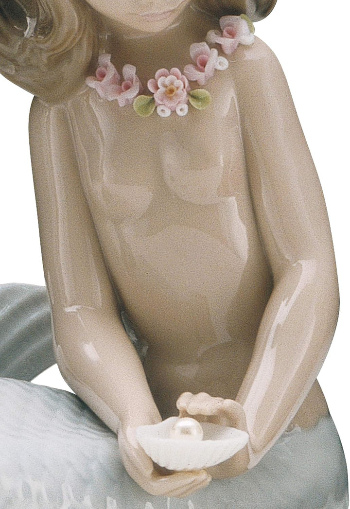 LLADRÓ Figur Kleine Meerjungfrau Portrait. Meerjungfrau. Porzellan.