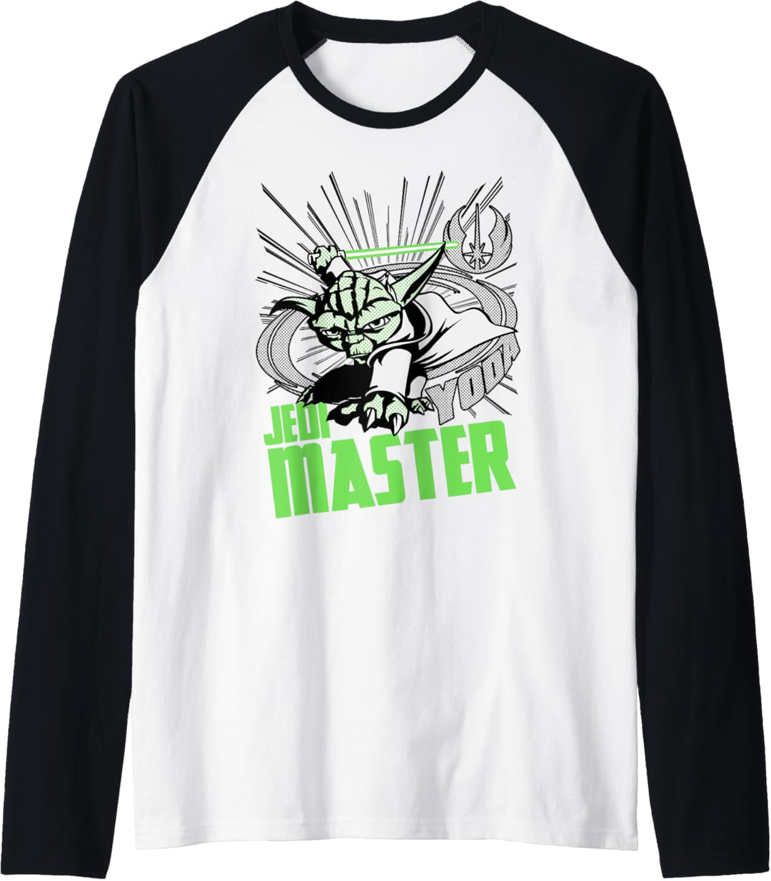 Star Wars: Clone Wars Yoda Jedi Master Action Pose Raglan