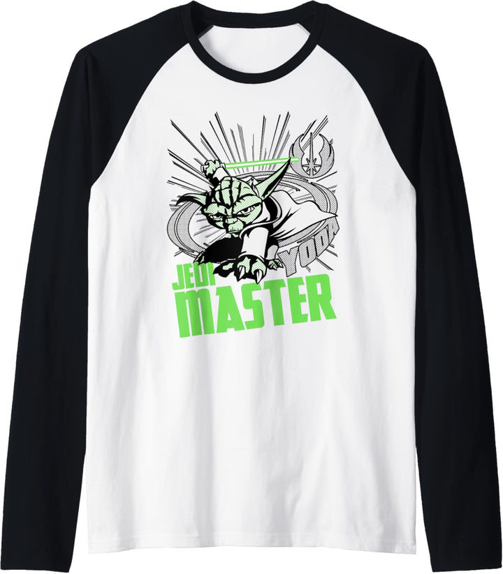 Star Wars: Clone Wars Yoda Jedi Master Action Pose Raglan