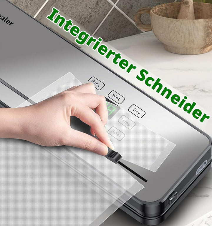 Vakuumiergerät, ESoundvol 8-in-1 Vakuumierer zur Temperaturkontrolle von Lebensmitteln, Eingebautem