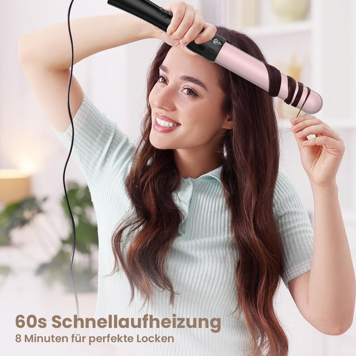 ELEHOT-Store Lockenstab 5 in 1, Multifunktionales Lockenstab Set mit Verschiedenen Aufsätzen 9-32mm,