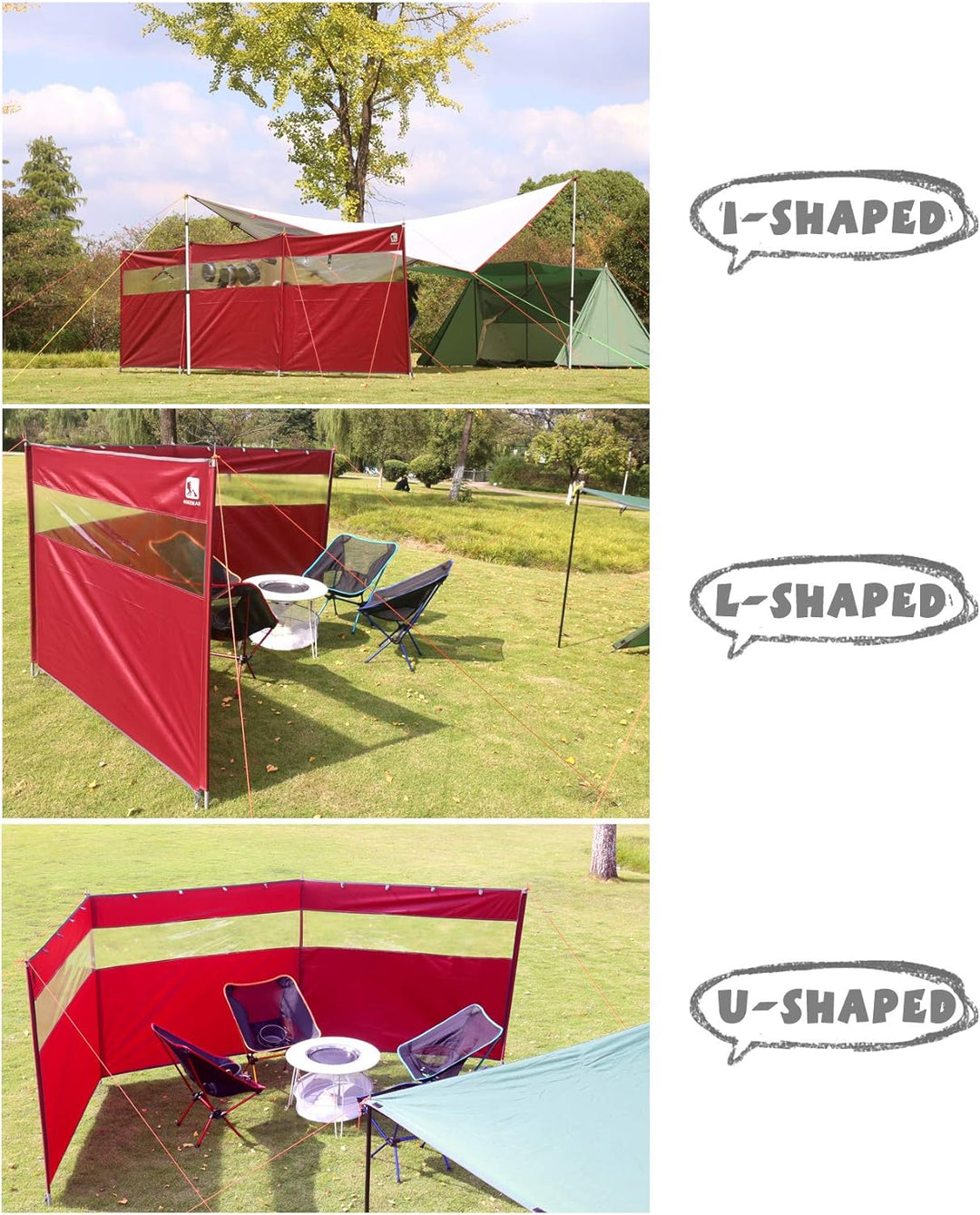 HIKEMAN Camping Windschutz Herd Windschutz - Strand Windschutzscheibe, Sonnenschutz, Winter Outdoor